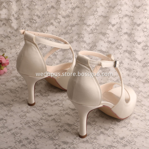 Wedding Off White Bridesmaid Shoes Sandals